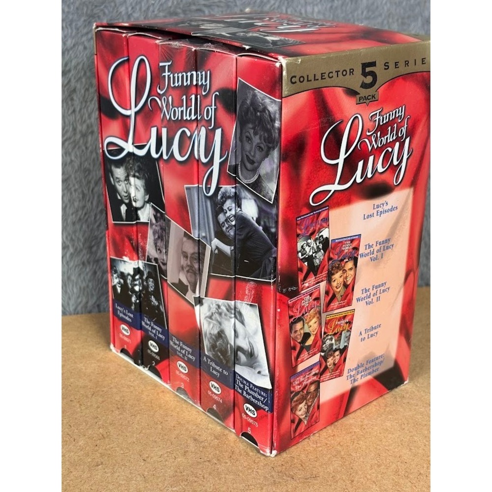 Funny World of Lucy Collector 5 Series VHS Box Set Lucille Ball Goodtimes 1997